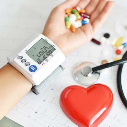 High blood pressure is a cause of heart disease