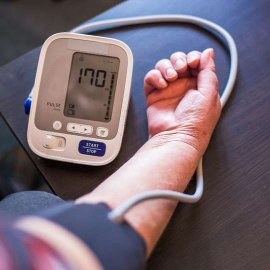 High blood pressure is a cause of heart disease