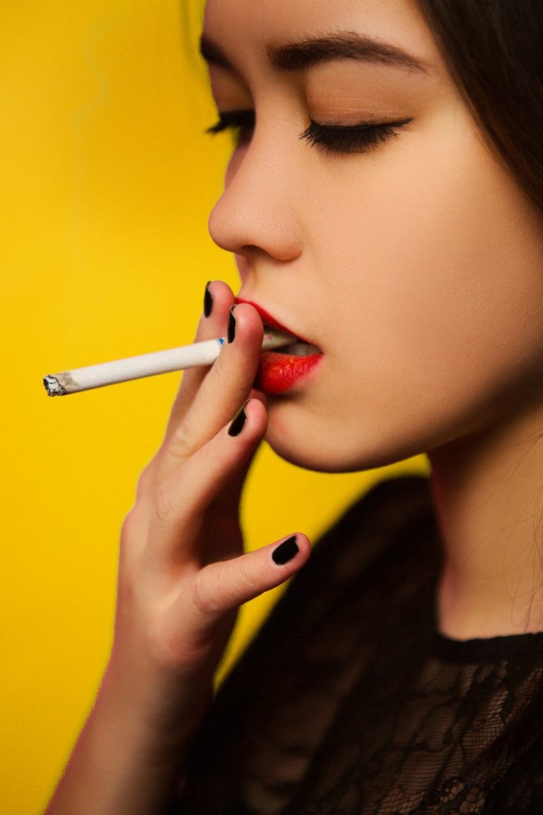 cigarette, smoking, female portraits